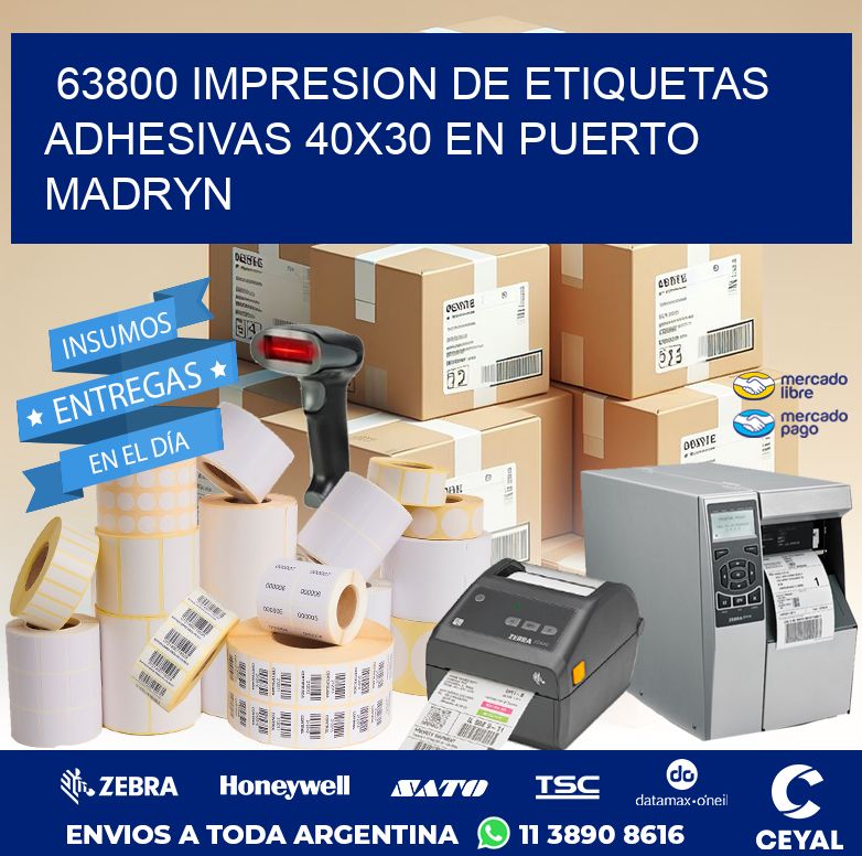 63800 IMPRESION DE ETIQUETAS ADHESIVAS 40X30 EN PUERTO MADRYN