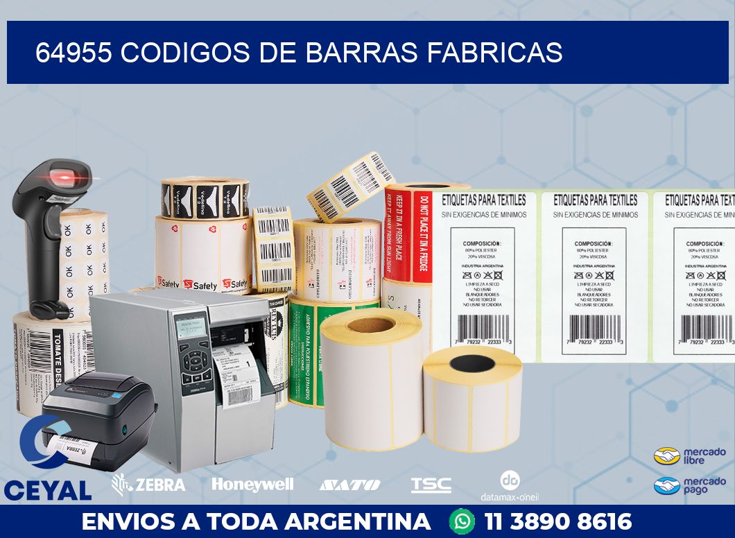 64955 CODIGOS DE BARRAS FABRICAS