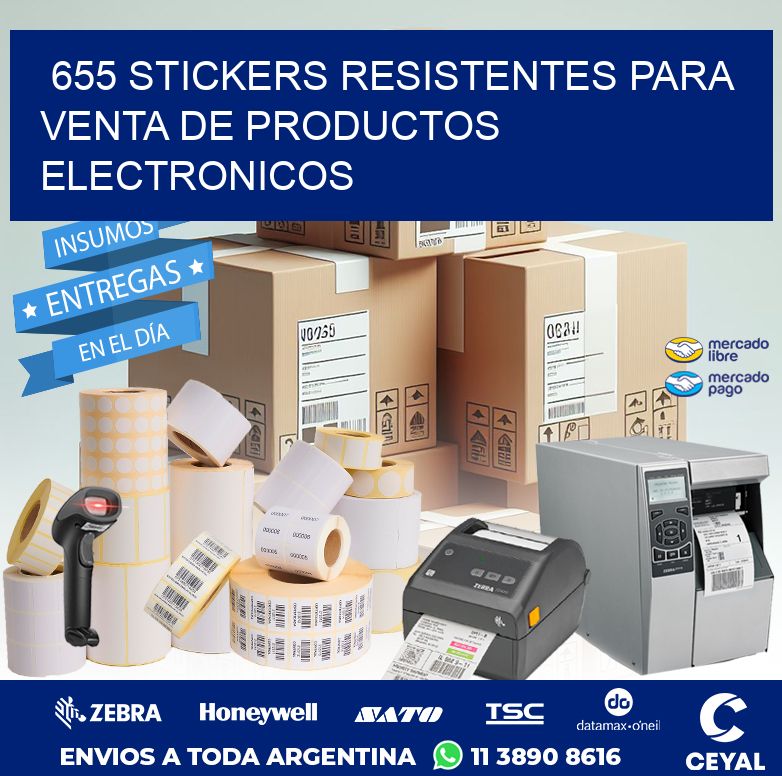 655 STICKERS RESISTENTES PARA VENTA DE PRODUCTOS ELECTRONICOS