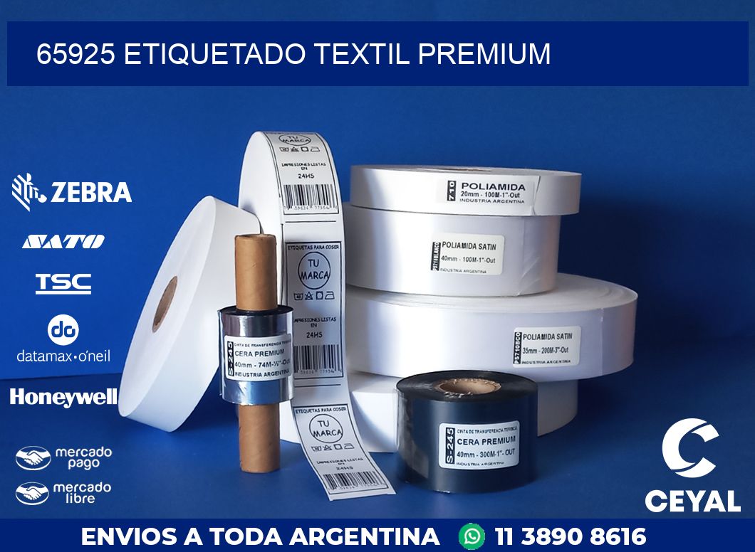 65925 ETIQUETADO TEXTIL PREMIUM