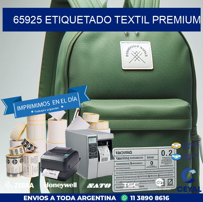 65925 ETIQUETADO TEXTIL PREMIUM