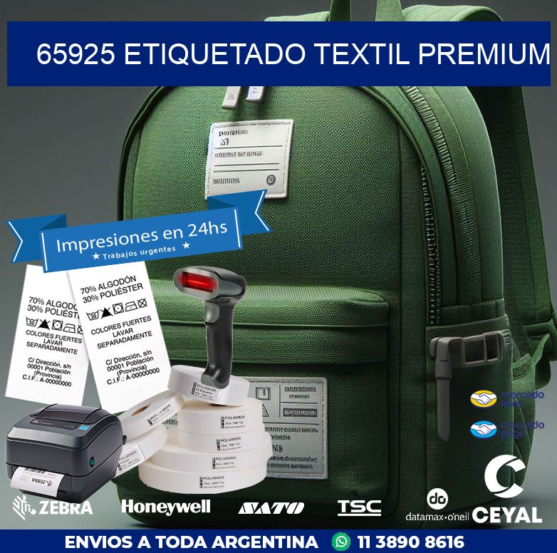 65925 ETIQUETADO TEXTIL PREMIUM