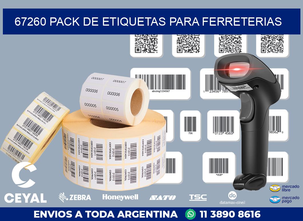 67260 PACK DE ETIQUETAS PARA FERRETERIAS