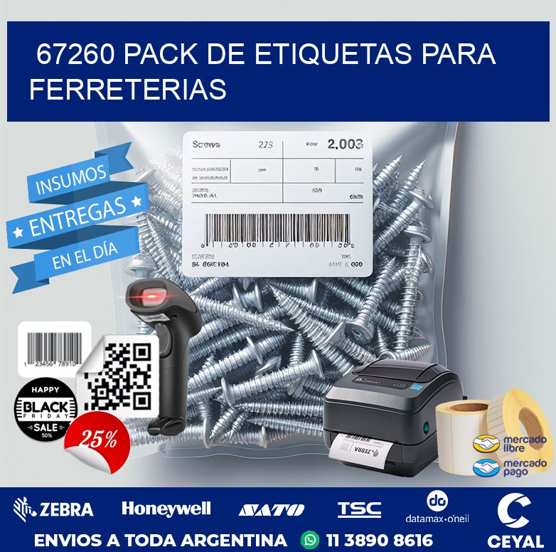 67260 PACK DE ETIQUETAS PARA FERRETERIAS