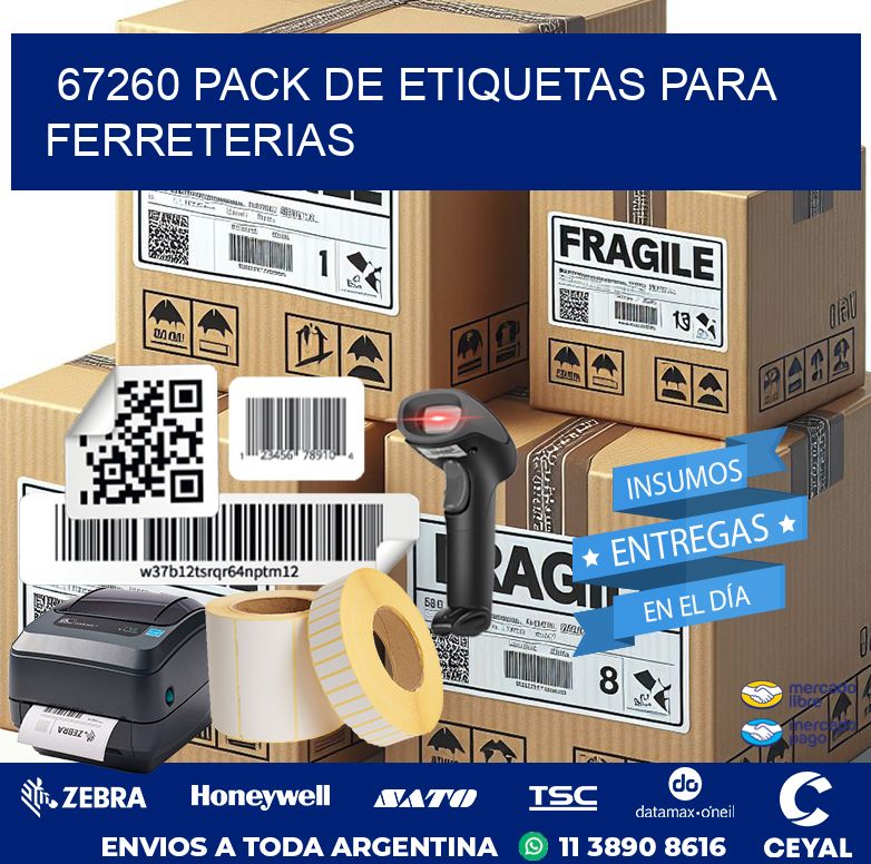 67260 PACK DE ETIQUETAS PARA FERRETERIAS