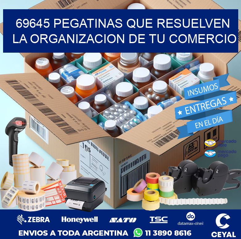 69645 PEGATINAS QUE RESUELVEN LA ORGANIZACION DE TU COMERCIO