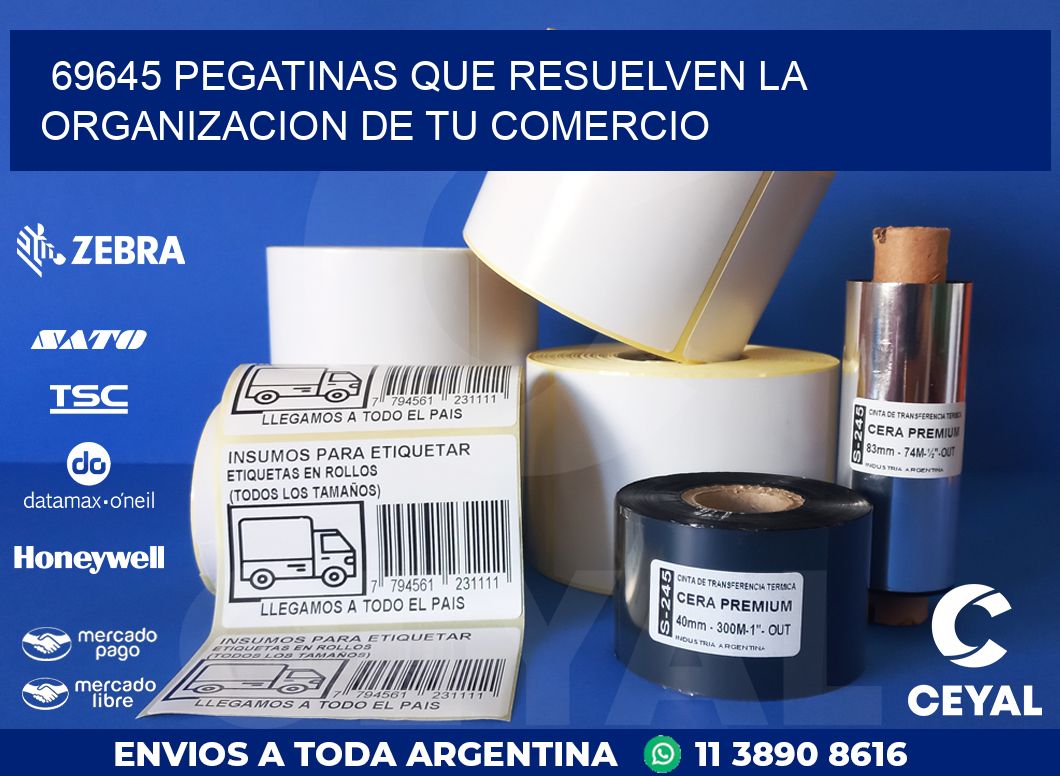 69645 PEGATINAS QUE RESUELVEN LA ORGANIZACION DE TU COMERCIO