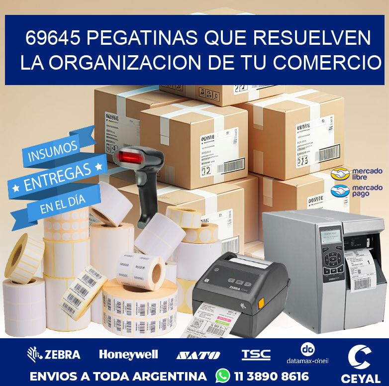 69645 PEGATINAS QUE RESUELVEN LA ORGANIZACION DE TU COMERCIO