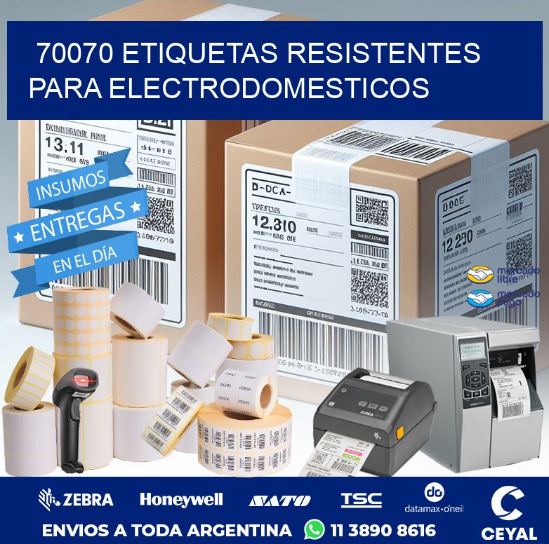 70070 ETIQUETAS RESISTENTES PARA ELECTRODOMESTICOS