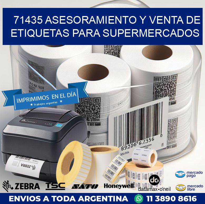 71435 ASESORAMIENTO Y VENTA DE ETIQUETAS PARA SUPERMERCADOS