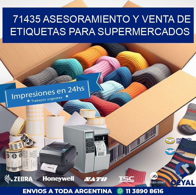 71435 ASESORAMIENTO Y VENTA DE ETIQUETAS PARA SUPERMERCADOS