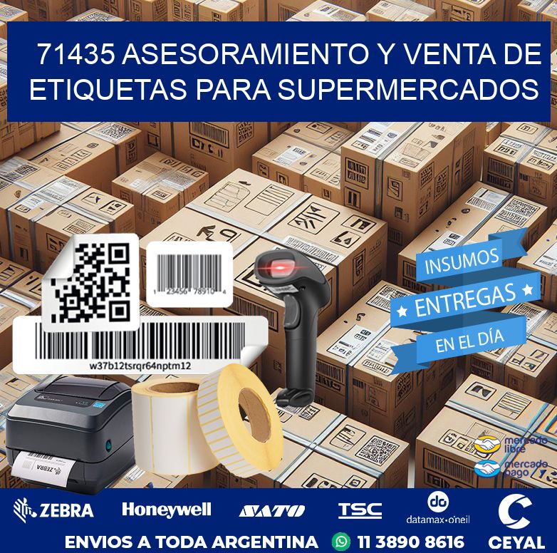 71435 ASESORAMIENTO Y VENTA DE ETIQUETAS PARA SUPERMERCADOS