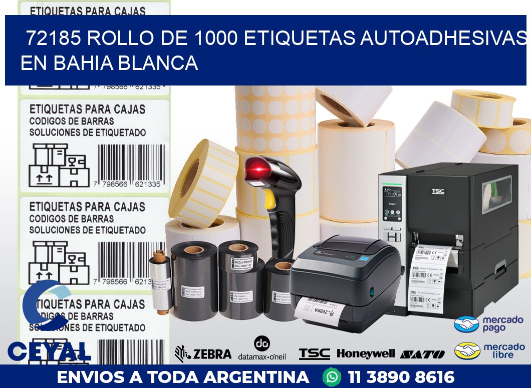 72185 ROLLO DE 1000 ETIQUETAS AUTOADHESIVAS EN BAHIA BLANCA