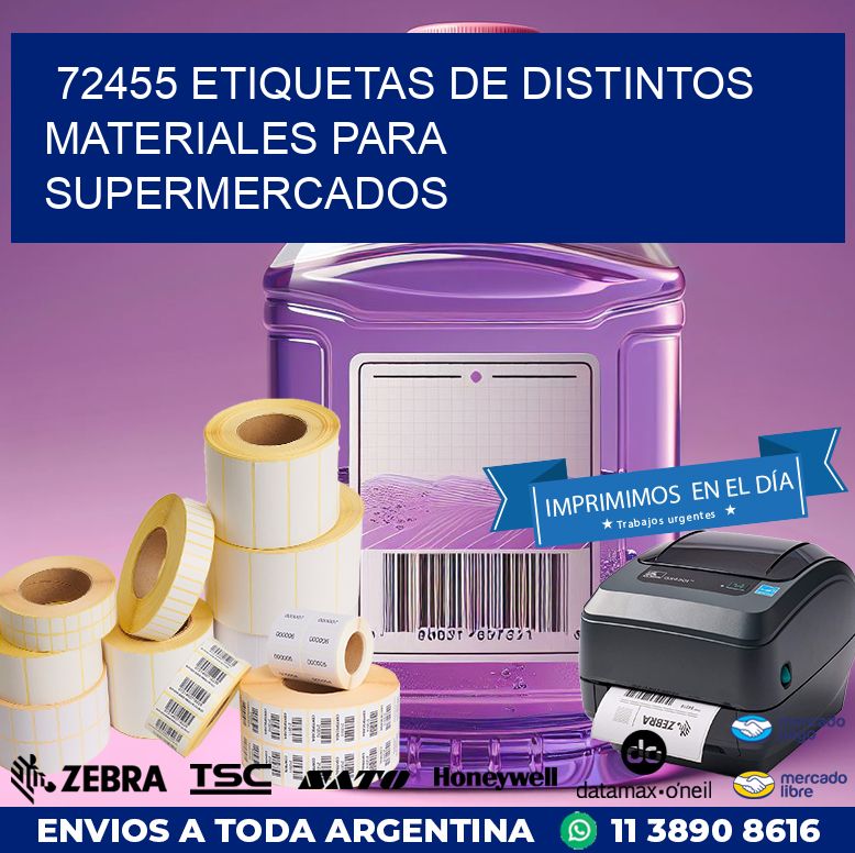 72455 ETIQUETAS DE DISTINTOS MATERIALES PARA SUPERMERCADOS