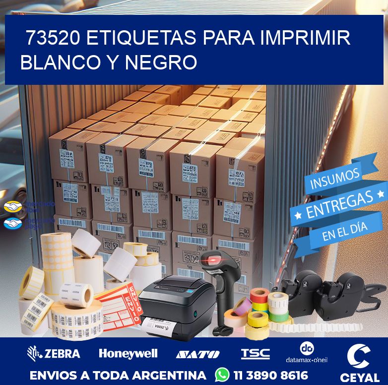 73520 ETIQUETAS PARA IMPRIMIR BLANCO Y NEGRO