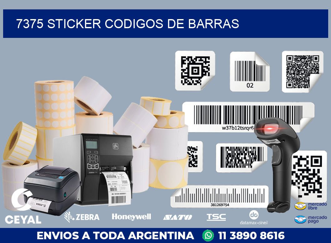 7375 STICKER CODIGOS DE BARRAS