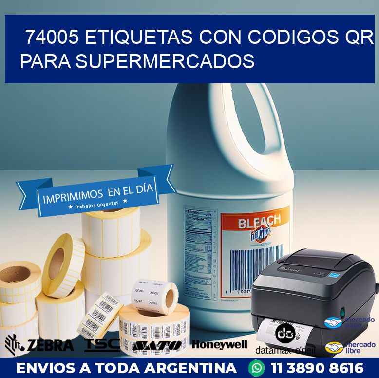 74005 ETIQUETAS CON CODIGOS QR PARA SUPERMERCADOS