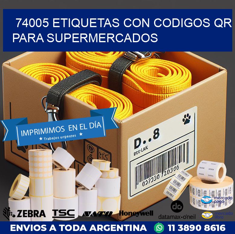 74005 ETIQUETAS CON CODIGOS QR PARA SUPERMERCADOS