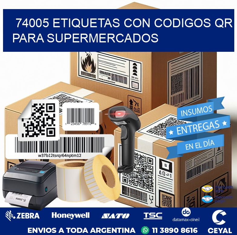 74005 ETIQUETAS CON CODIGOS QR PARA SUPERMERCADOS