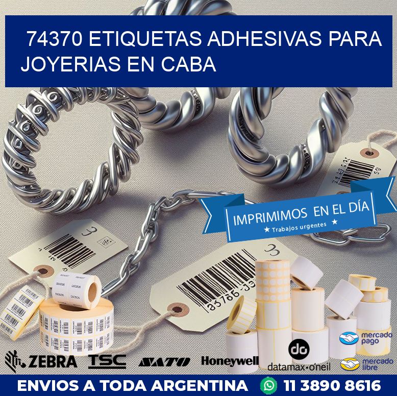 74370 ETIQUETAS ADHESIVAS PARA JOYERIAS EN CABA