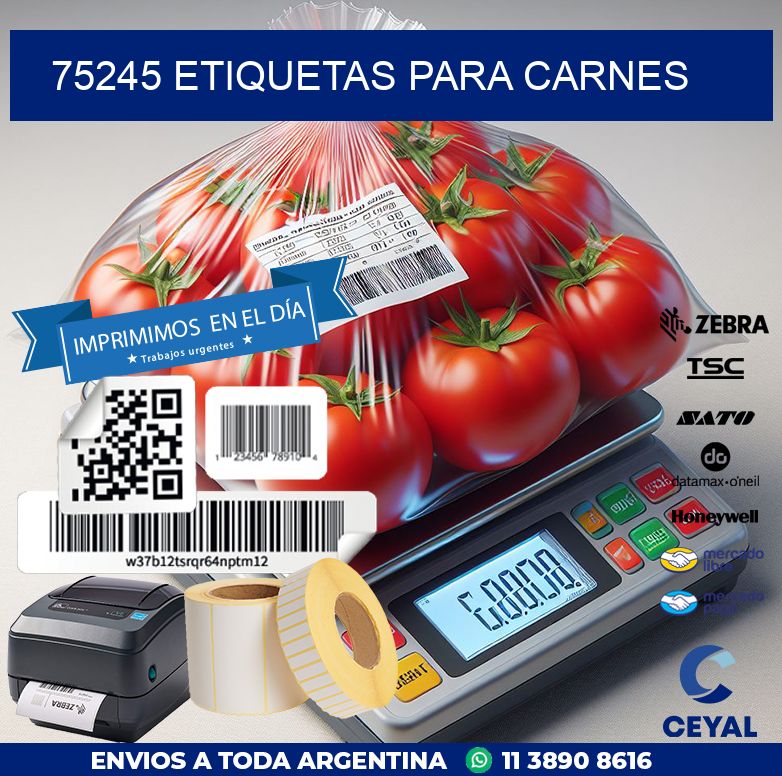 75245 ETIQUETAS PARA CARNES