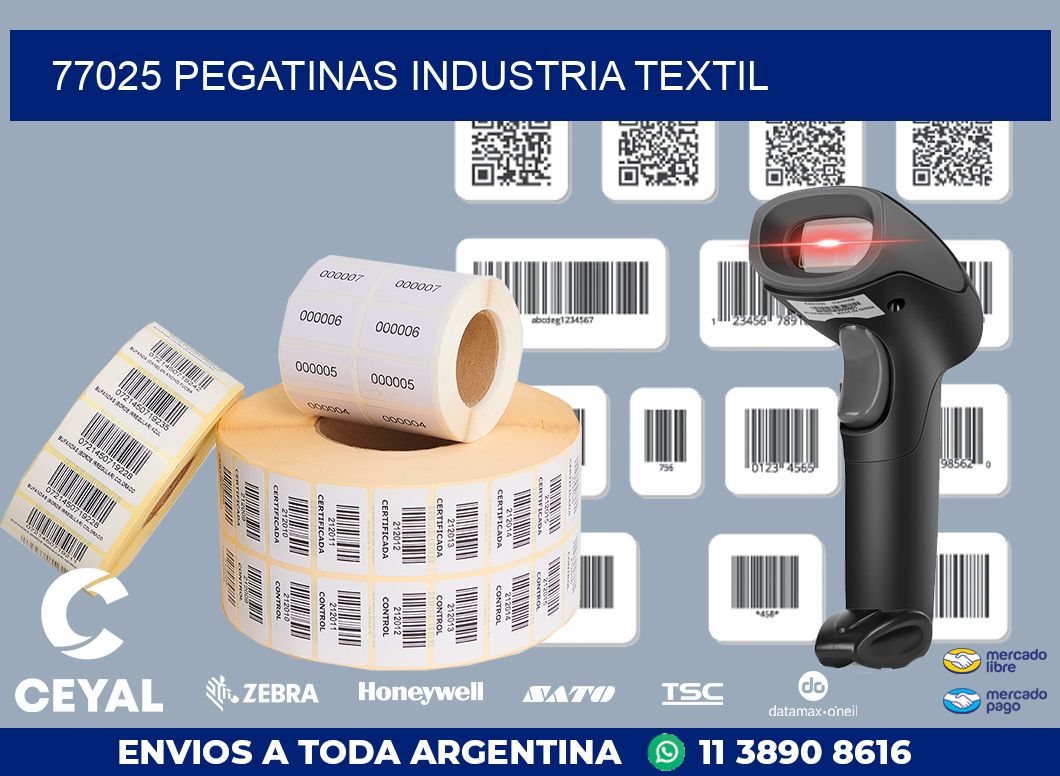 77025 PEGATINAS INDUSTRIA TEXTIL