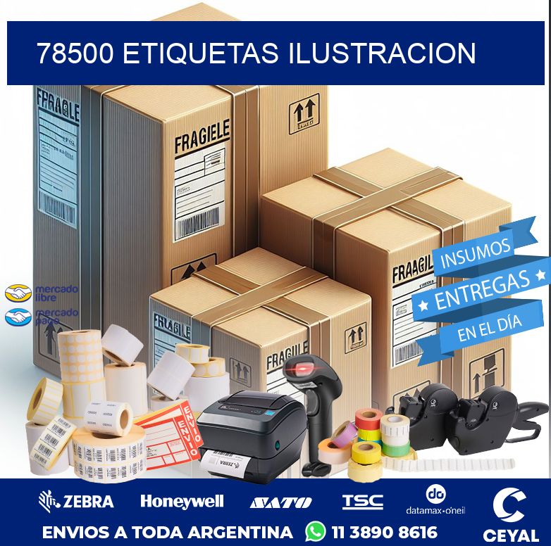 78500 ETIQUETAS ILUSTRACION
