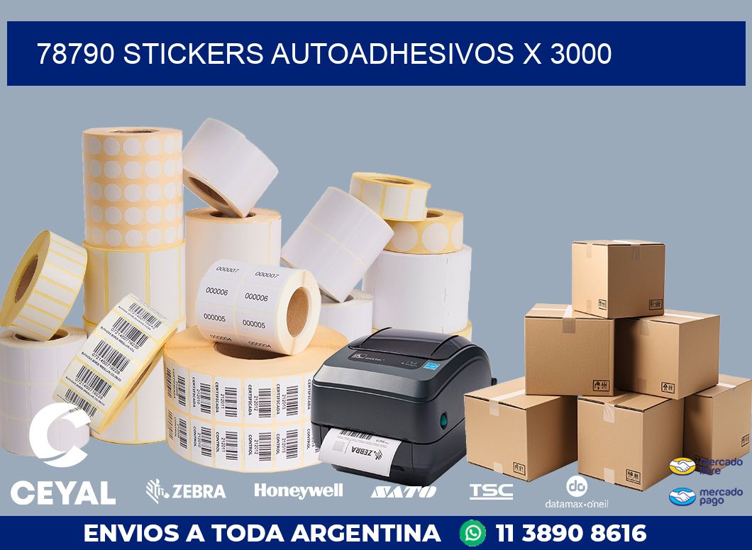78790 STICKERS AUTOADHESIVOS X 3000