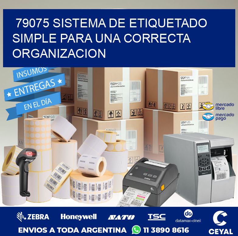 79075 SISTEMA DE ETIQUETADO SIMPLE PARA UNA CORRECTA ORGANIZACION