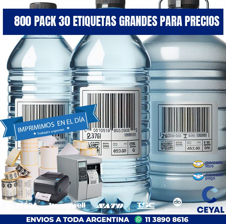 800 PACK 30 ETIQUETAS GRANDES PARA PRECIOS