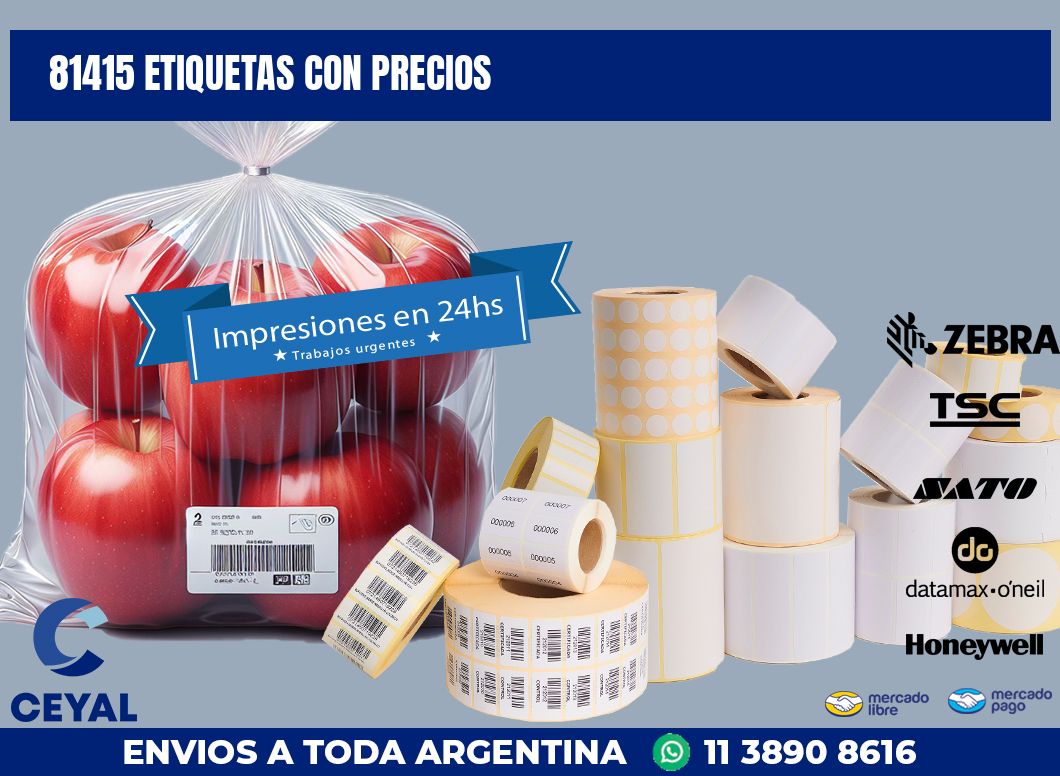 81415 ETIQUETAS CON PRECIOS