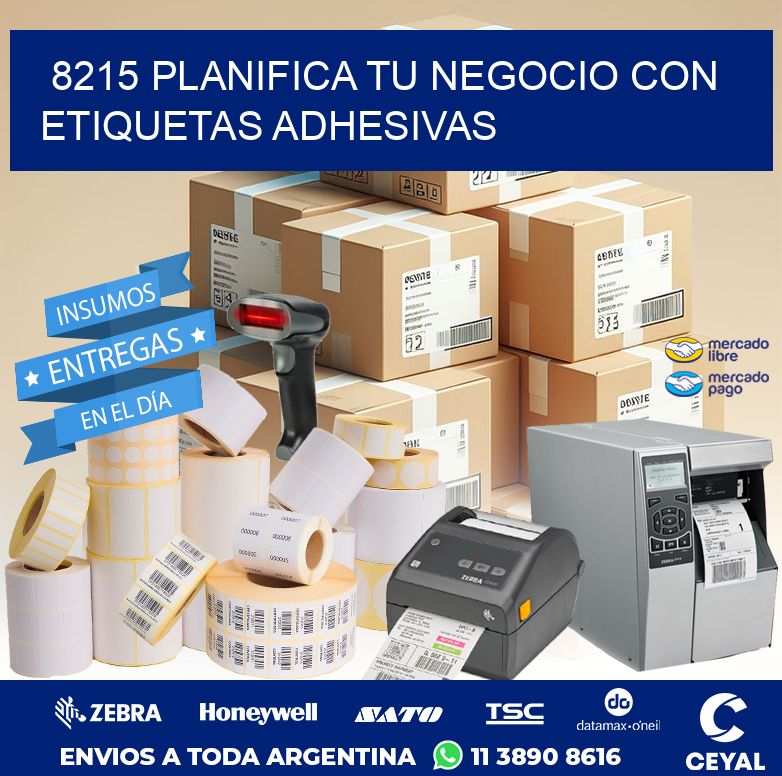 8215 PLANIFICA TU NEGOCIO CON ETIQUETAS ADHESIVAS