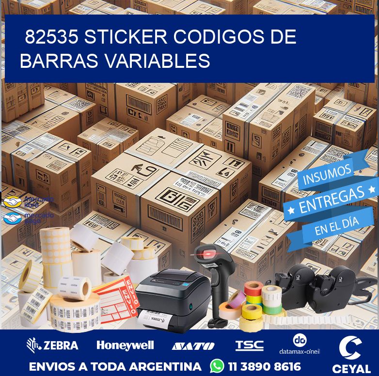 82535 STICKER CODIGOS DE BARRAS VARIABLES