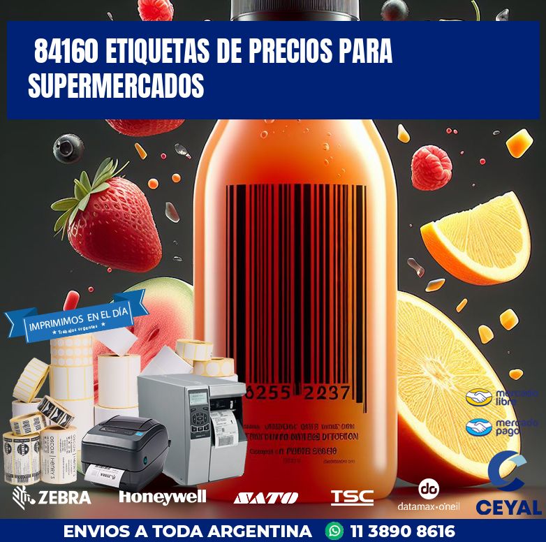 84160 ETIQUETAS DE PRECIOS PARA SUPERMERCADOS