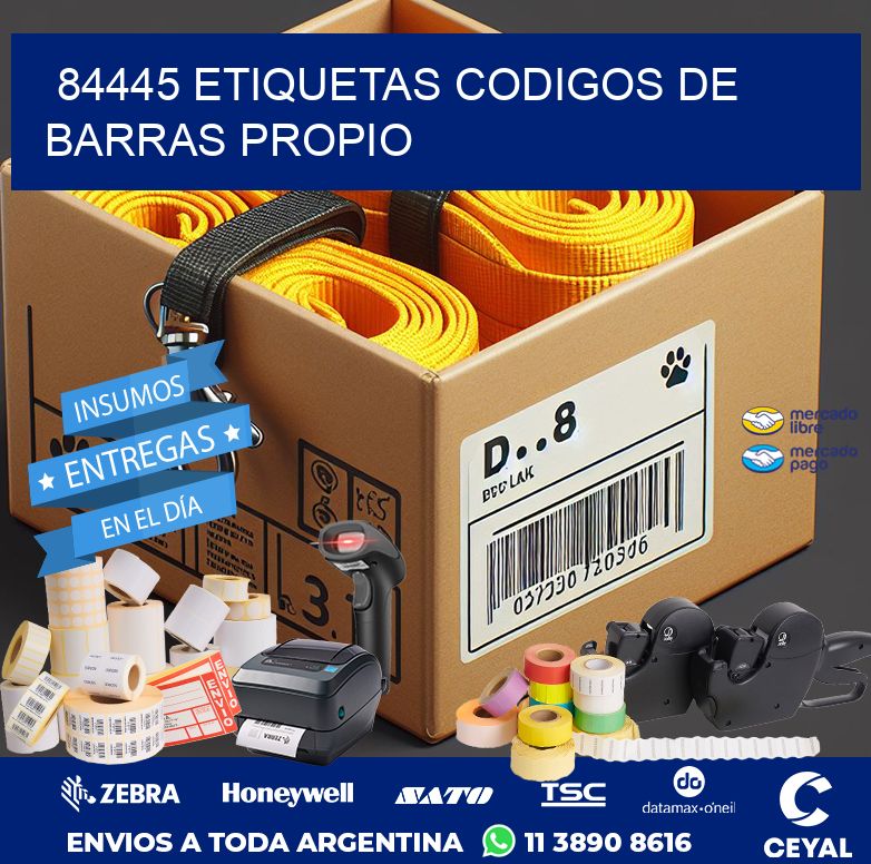 84445 ETIQUETAS CODIGOS DE BARRAS PROPIO