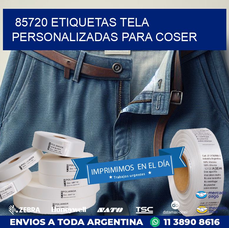 85720 ETIQUETAS TELA PERSONALIZADAS PARA COSER