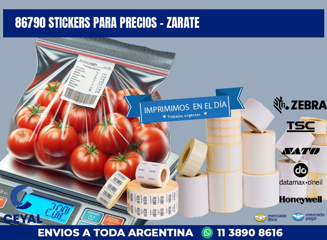 86790 STICKERS PARA PRECIOS - ZARATE