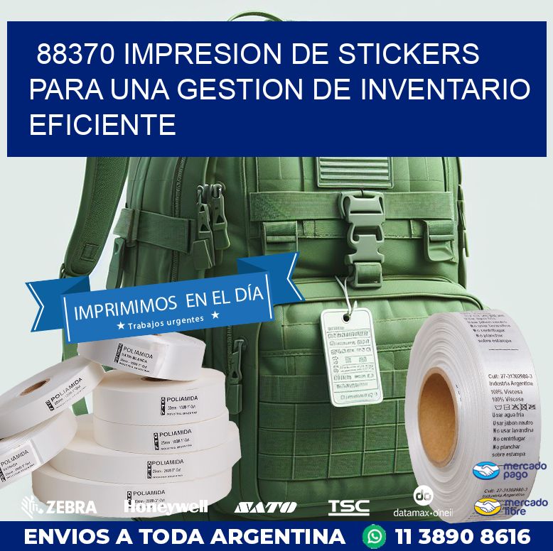 88370 IMPRESION DE STICKERS PARA UNA GESTION DE INVENTARIO EFICIENTE