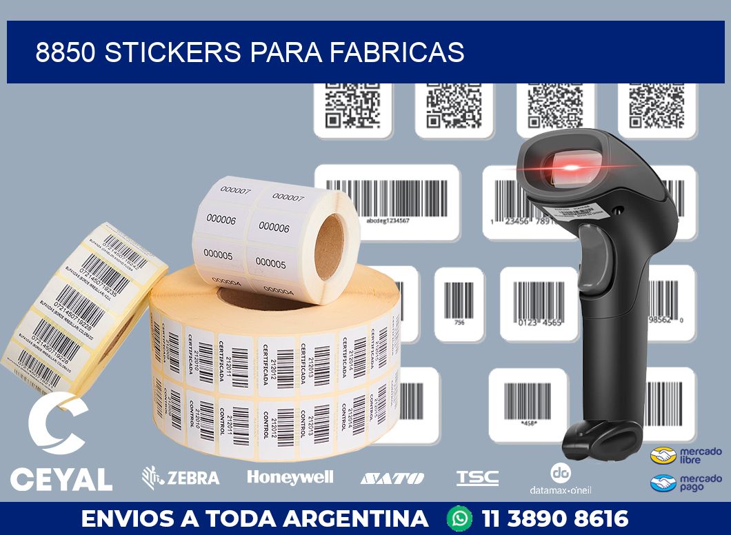 8850 STICKERS PARA FABRICAS