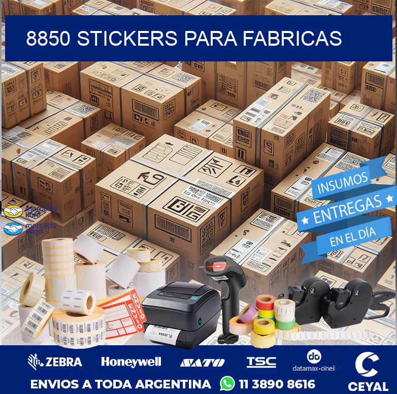 8850 STICKERS PARA FABRICAS