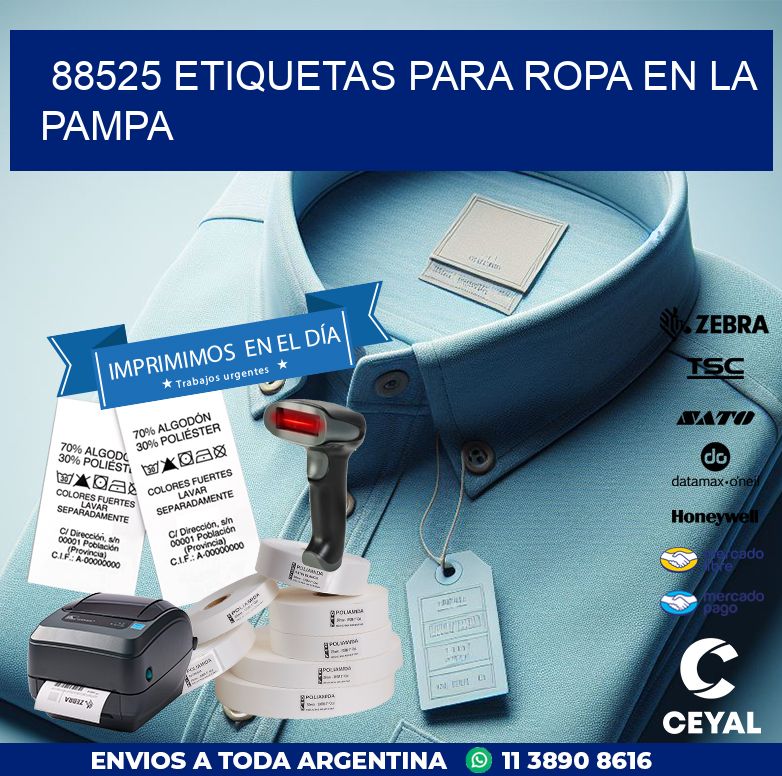 88525 ETIQUETAS PARA ROPA EN LA PAMPA