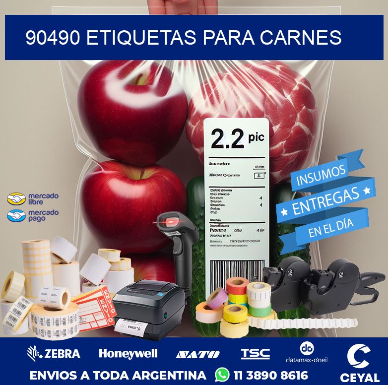 90490 ETIQUETAS PARA CARNES