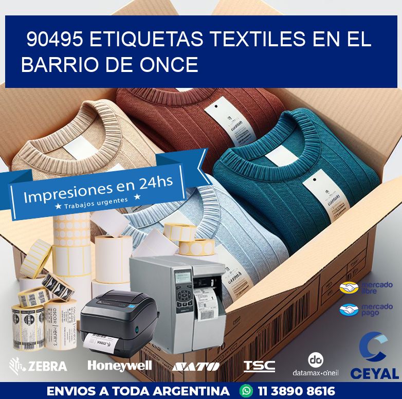 90495 ETIQUETAS TEXTILES EN EL BARRIO DE ONCE