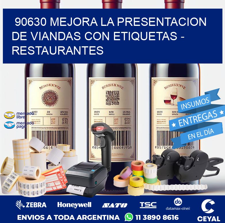 90630 MEJORA LA PRESENTACION DE VIANDAS CON ETIQUETAS - RESTAURANTES