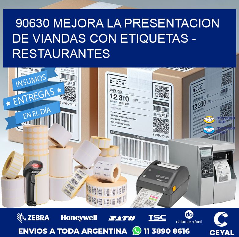 90630 MEJORA LA PRESENTACION DE VIANDAS CON ETIQUETAS - RESTAURANTES