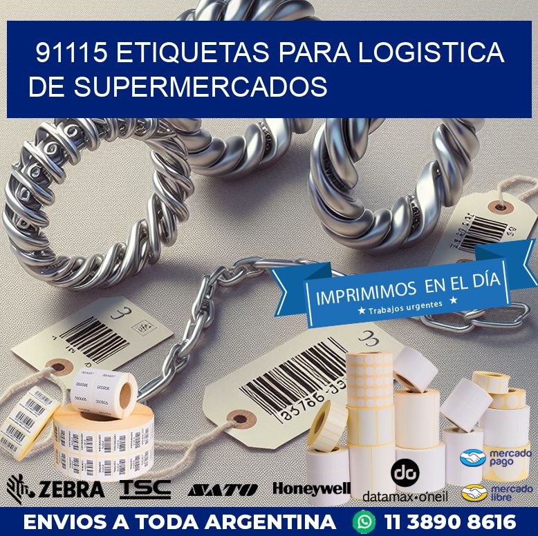 91115 ETIQUETAS PARA LOGISTICA DE SUPERMERCADOS