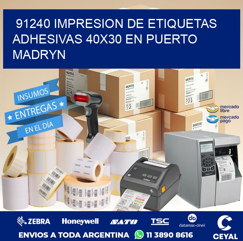 91240 IMPRESION DE ETIQUETAS ADHESIVAS 40X30 EN PUERTO MADRYN
