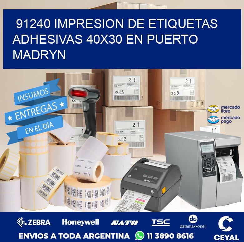 91240 IMPRESION DE ETIQUETAS ADHESIVAS 40X30 EN PUERTO MADRYN