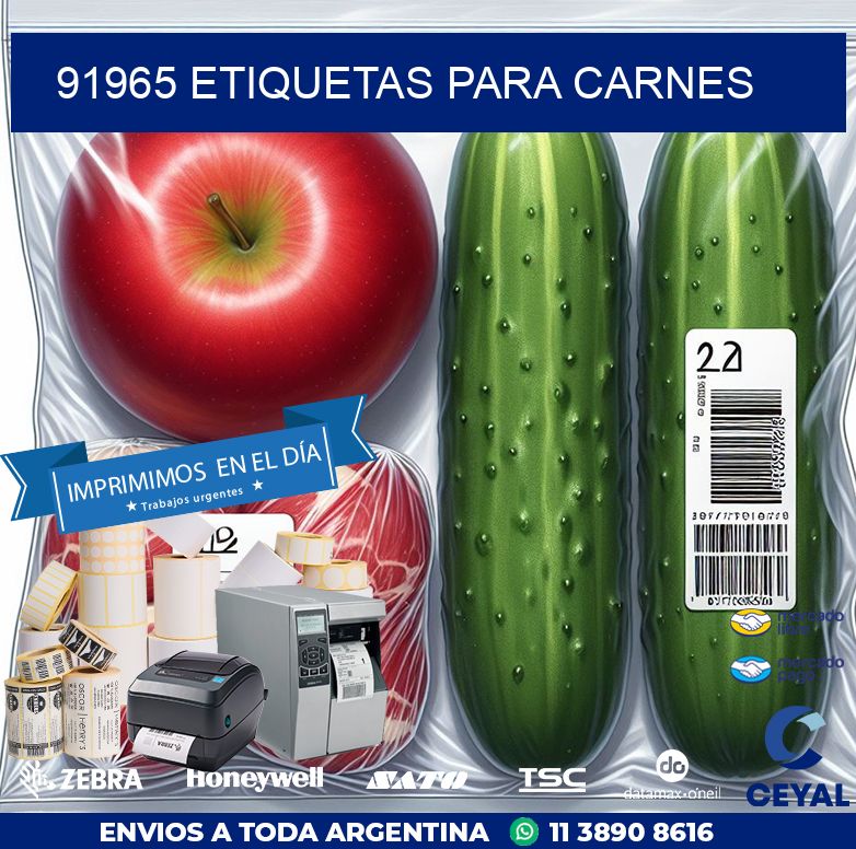91965 ETIQUETAS PARA CARNES