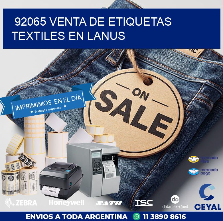 92065 VENTA DE ETIQUETAS TEXTILES EN LANUS